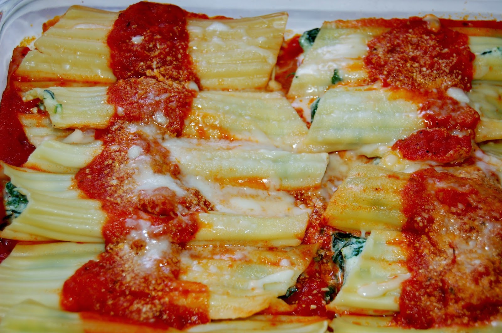 Keeping it Real with Joy Manicotti Stuffed with Spinach and Mushrooms