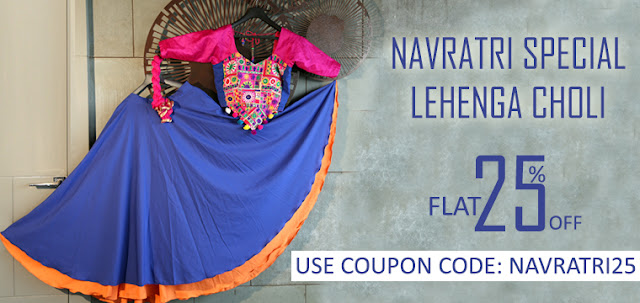 Indian Festival Ghagara and Chaniya Cholis in Discount Offer Sale Online Shopping