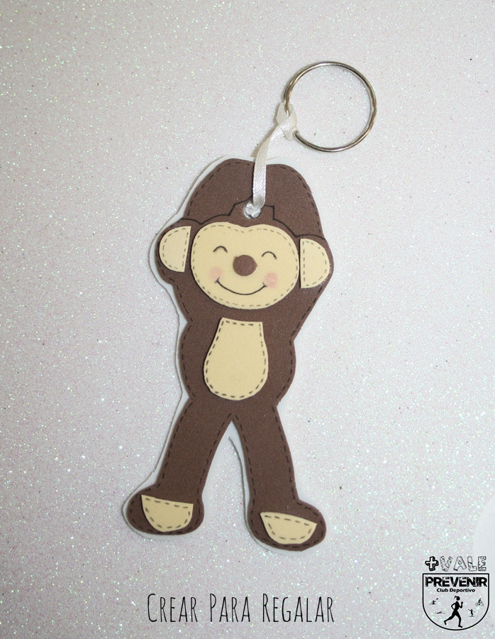 mono llavero en goma eva manualidades diy
