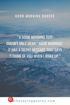 good morning text