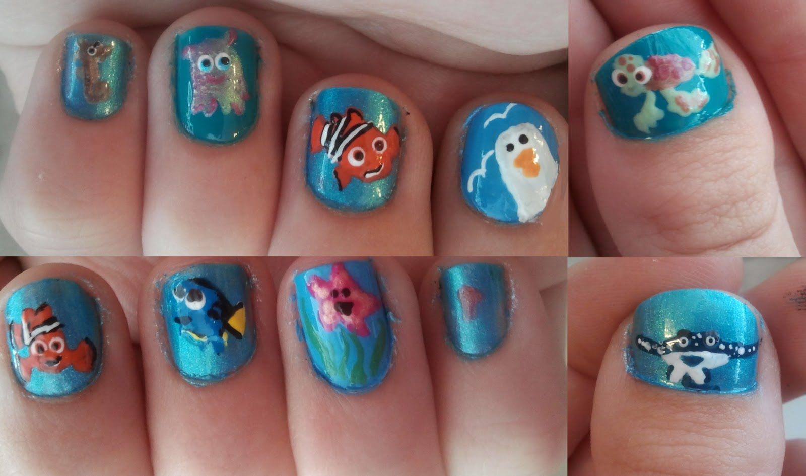 Laura's Nails Finding Nemo Nails
