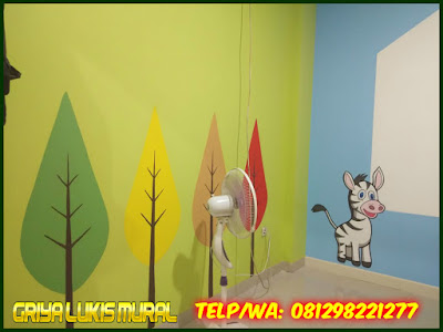 Lukis tembok bimbel kartun lucu Lukis tembok bimbel kartun lucu