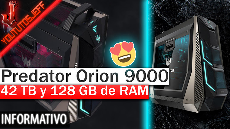 Predator Orion 9000 - 128GB de RAM Intel Core i9 Extreme y 42 TB de almacenamiento