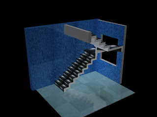 escada de concreto modelo cascata