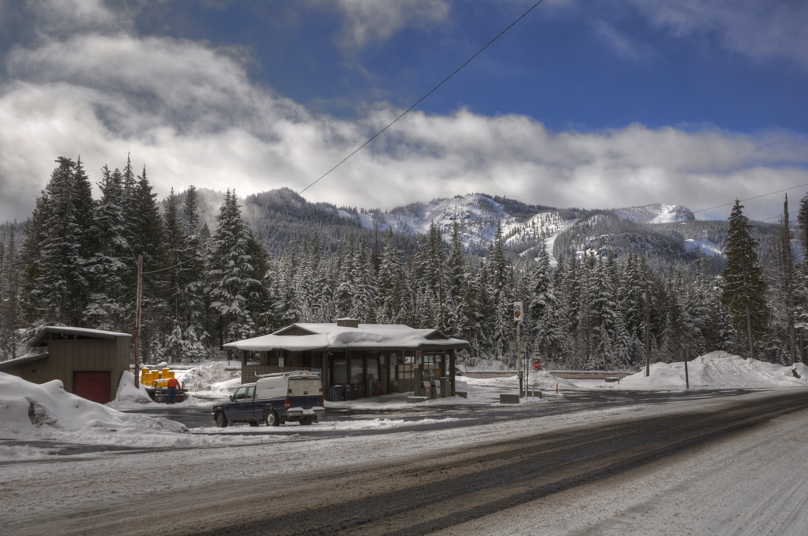 nature big nature small Mt Hood , Government Camp elevation 3,880