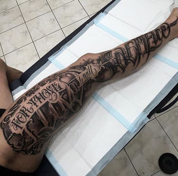 Tattoos Gallery 2018: 50 Impressive Leg Tattoos for Men and Women 2017