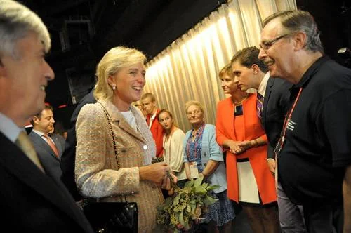 Princess Astrid attended the closing ceremony of the Special Olympics European Summer Games in Antwerp yesterday.