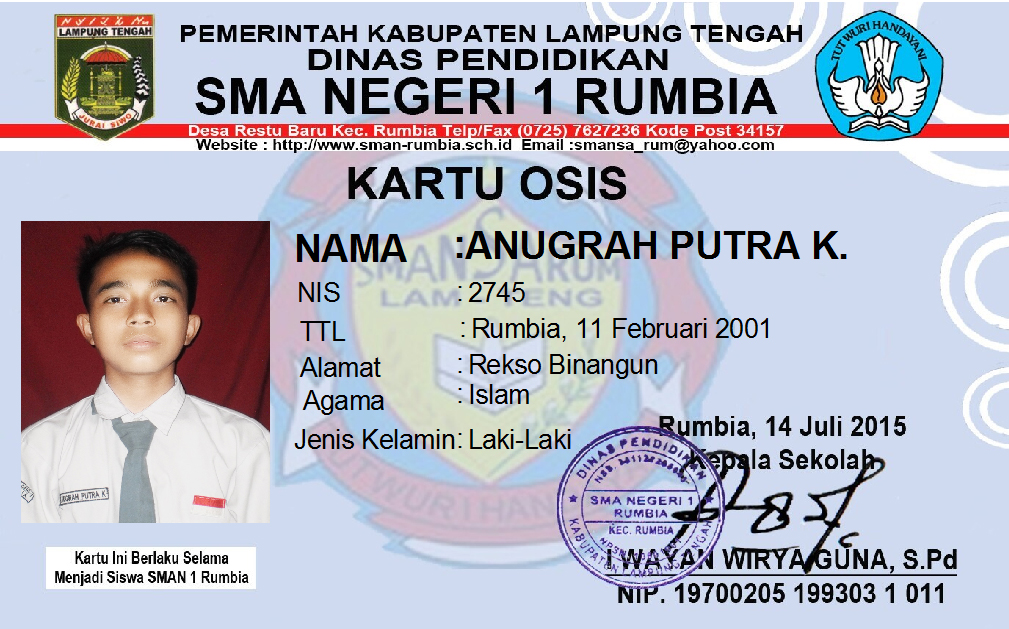 Kartu Osis GROSIR ID CARD