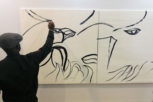 Dipo Doherty painting live (1/2): the beginning Dipo Doherty painting live (1/2): the beginning