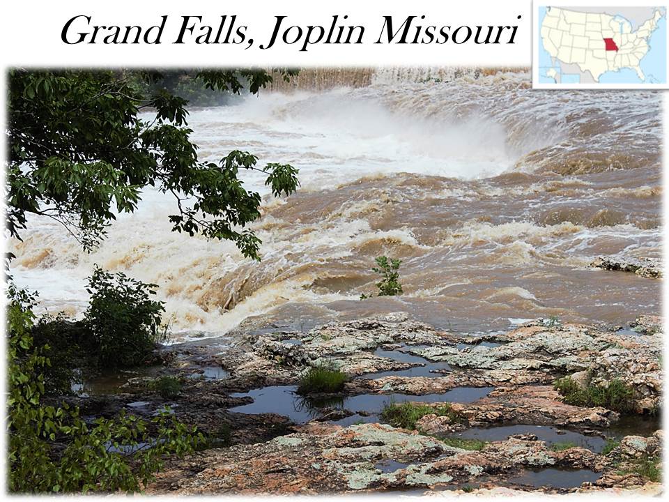 WATERFALLS BY WHEELS GRAND FALLS JOPLIN, MISSOURI