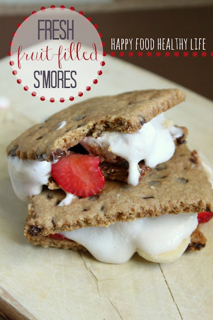 Happy Food Healthy Life: Fresh Fruit Filled S'mores