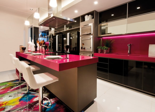 cozinha rosa