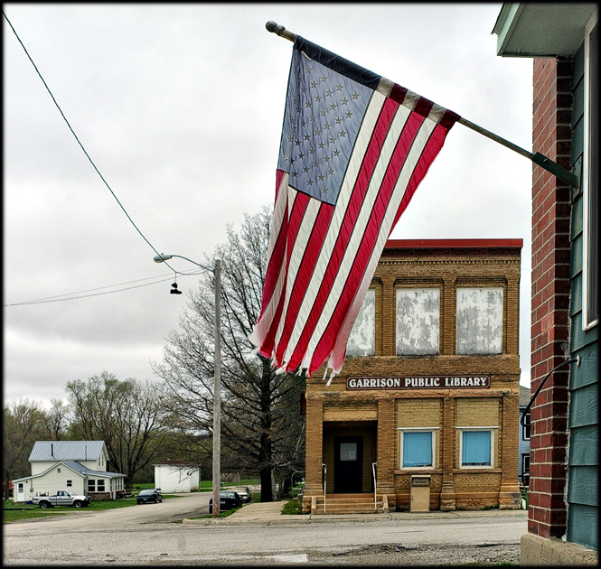 My Midwest Monday Morning Coffee Showing the Flag
