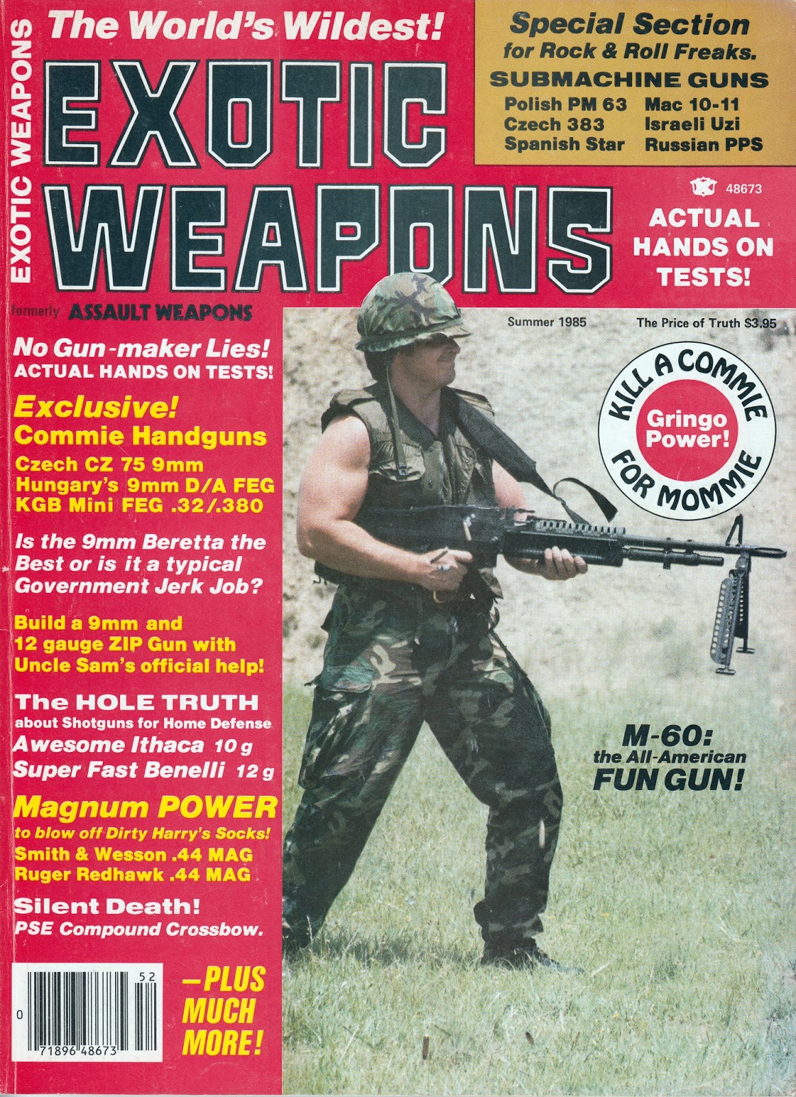 Arms of the 80's Magazine Cover of the Day Exotic Weapons 1985