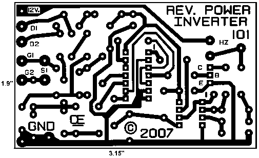 500W Mosfet Inverter 12V to 110V / 220V - Electronic Circuit