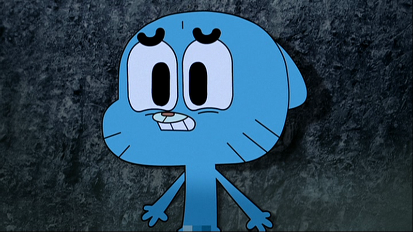Gumball being naked in "The Picnic" .