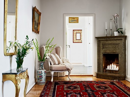 Salas decoradas con chimenea - Decoración de salas con estilo