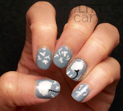 dandelion nail cloudy tutorials manicure lightbox let take canvas