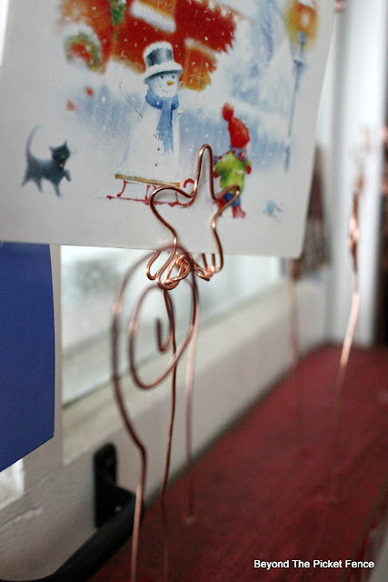 card holder, photo display, copper wire, Christmas cards, https://goo.gl/jqy1pU
