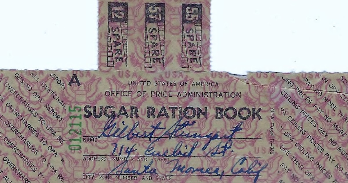 WWII Navy Dentist Ration Stamps