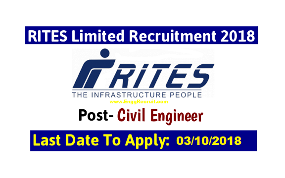 www.EnggRecruit.com RITES Recruitment 2018