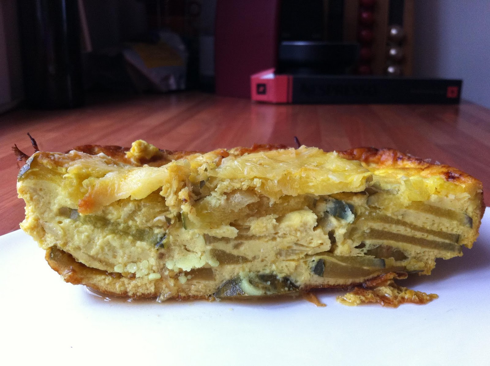 Ma cuisinez Moi. Flan de courgette au chèvre et curcuma.