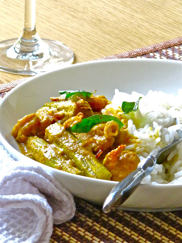 Plateful: Kerala Prawn and Drumstick Curry — Chemmeen Muringakka Curry
