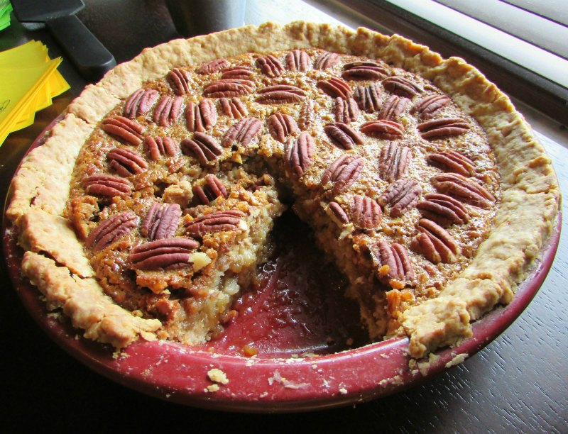 Cooking With Carlee 3/4 Old Fashioned Honey Maple Pecan Pie Made by MiMi