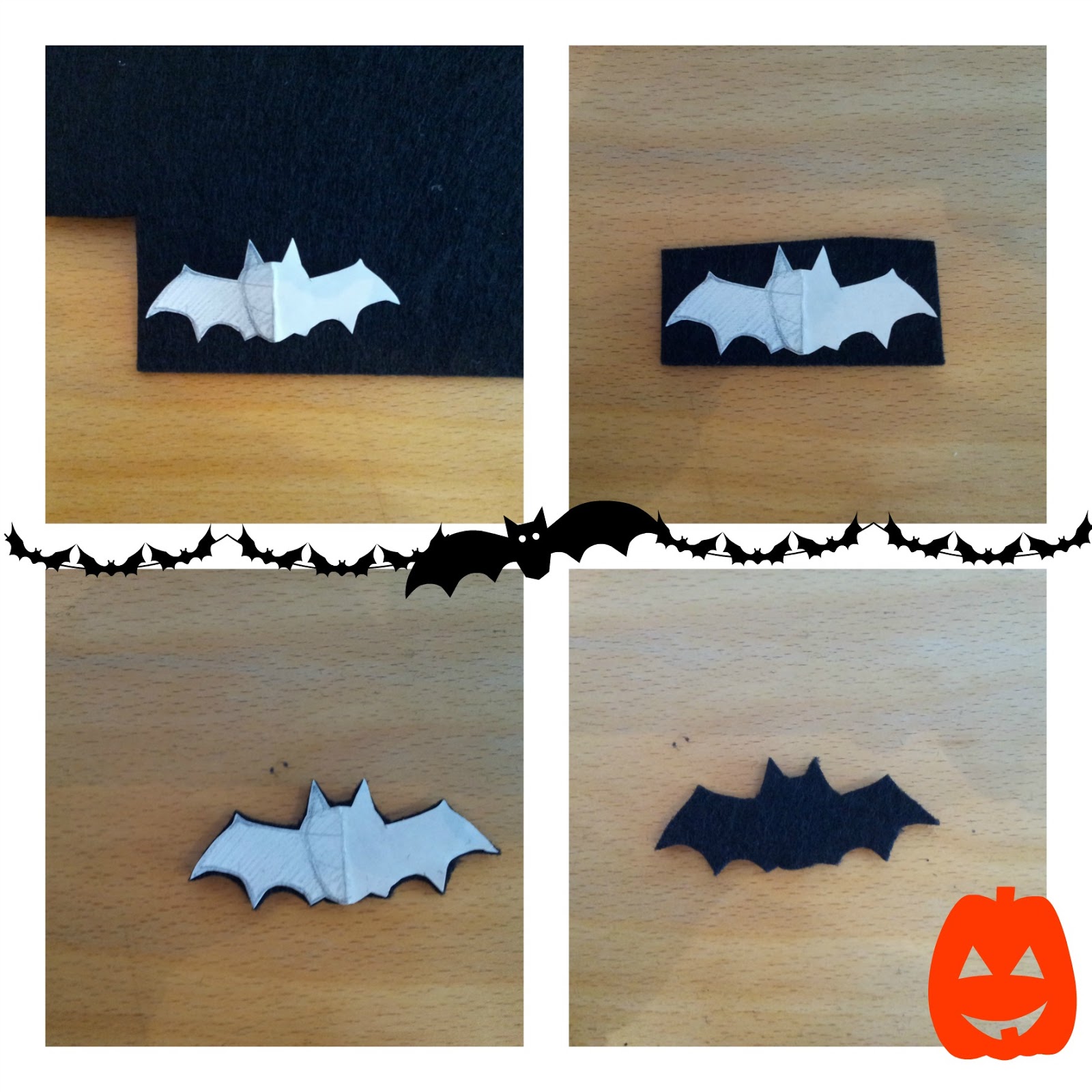 La vie d'une petite caille...: DIY broche chauve-souris Halloween