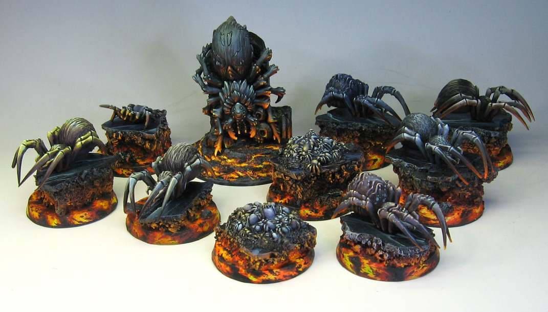 James Wappel Miniature Painting Spiders everywhere!