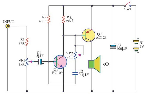 Small transistor amplifier Ideals | Schematic Rise