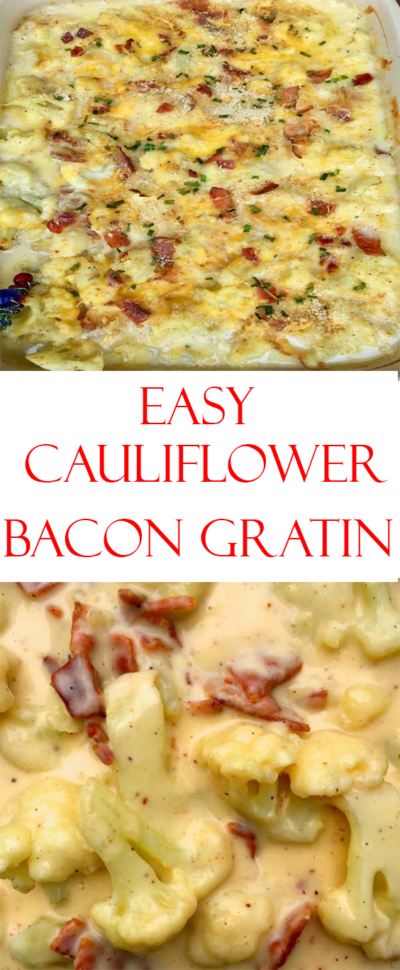 Cauliflower Bacon Gratin Cauliflower Bacon Gratin Cauliflower Bacon