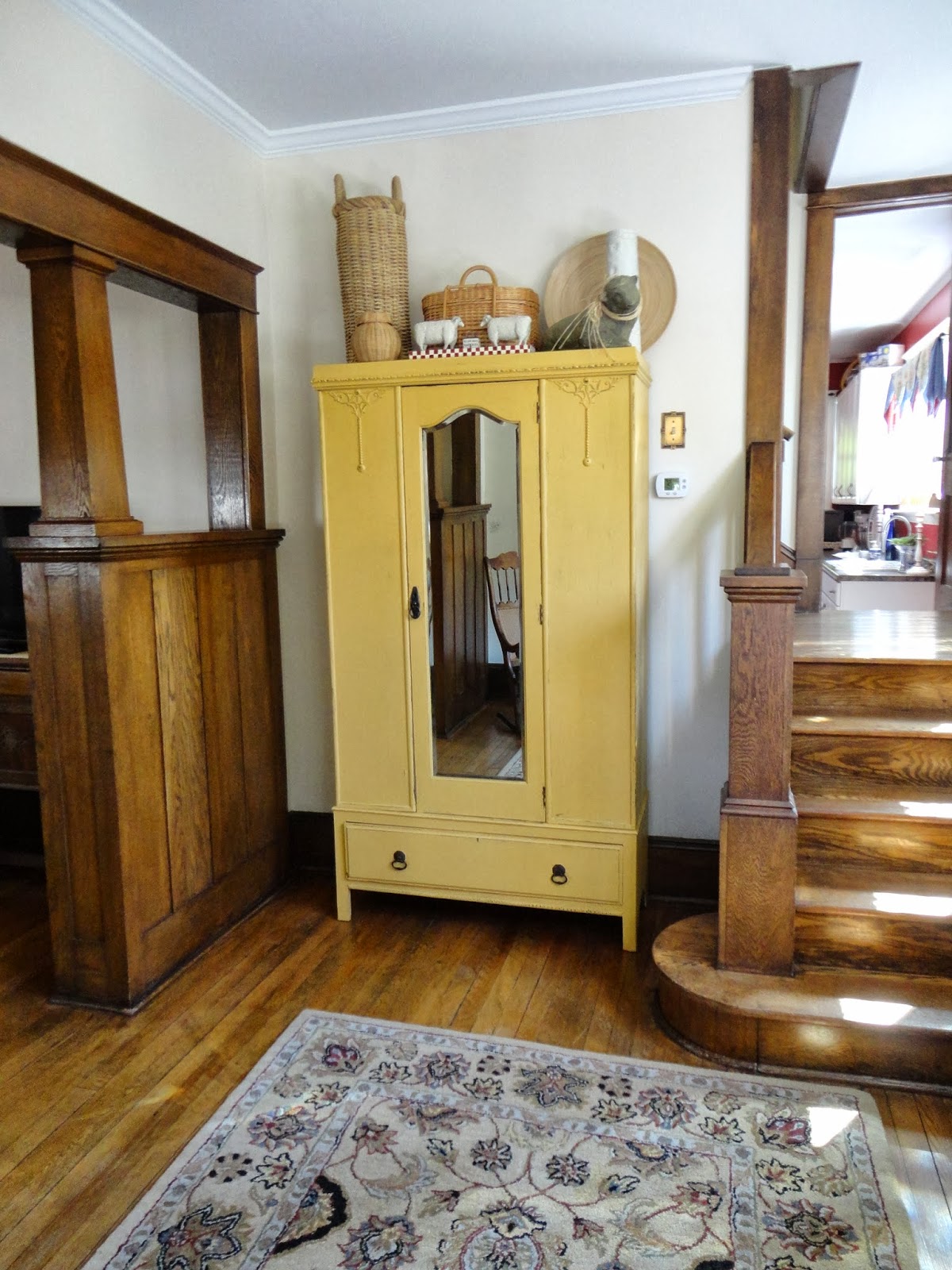 Days at Buttermilk Cottage The Yellow Painted Wardrobe