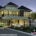Superb sloping roof house plan