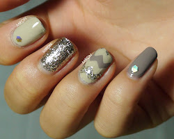 nail brown nails gold tan sunday