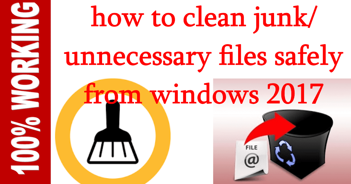 how to clean junk files in windows 10