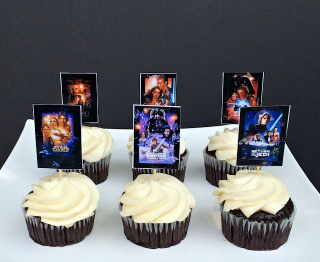 Star Wars Party Movie Poster Cupcakes - www.jacolynmurphy.com