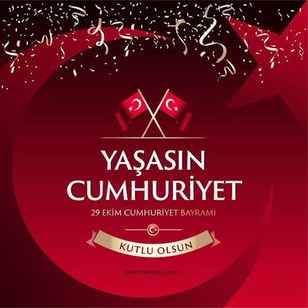 resimli cumhuriyet bayrami mesajlari