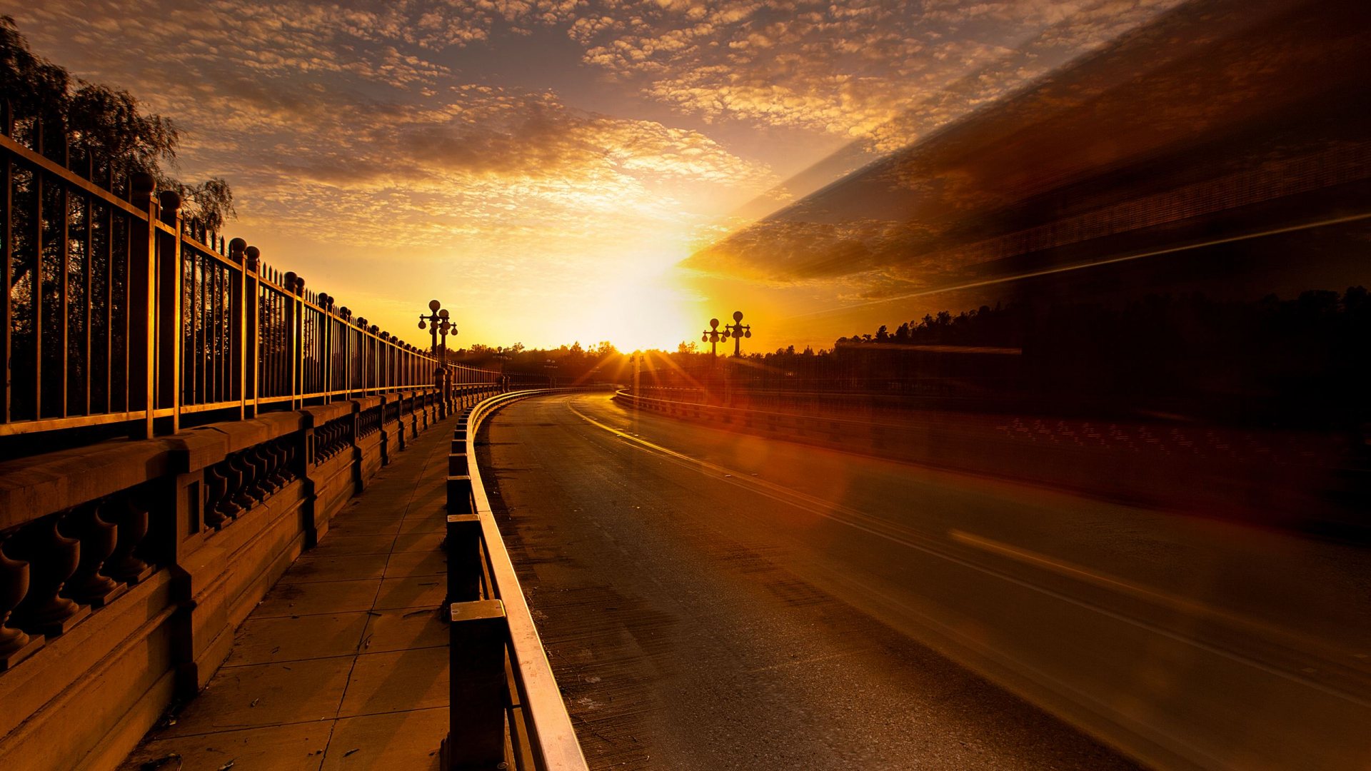 Road to Sunset - High Definition Wallpapers - HD wallpapers