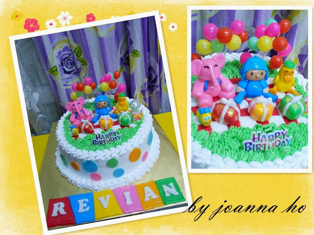 Pocoyo fresh cream cake & sugar pasta doll