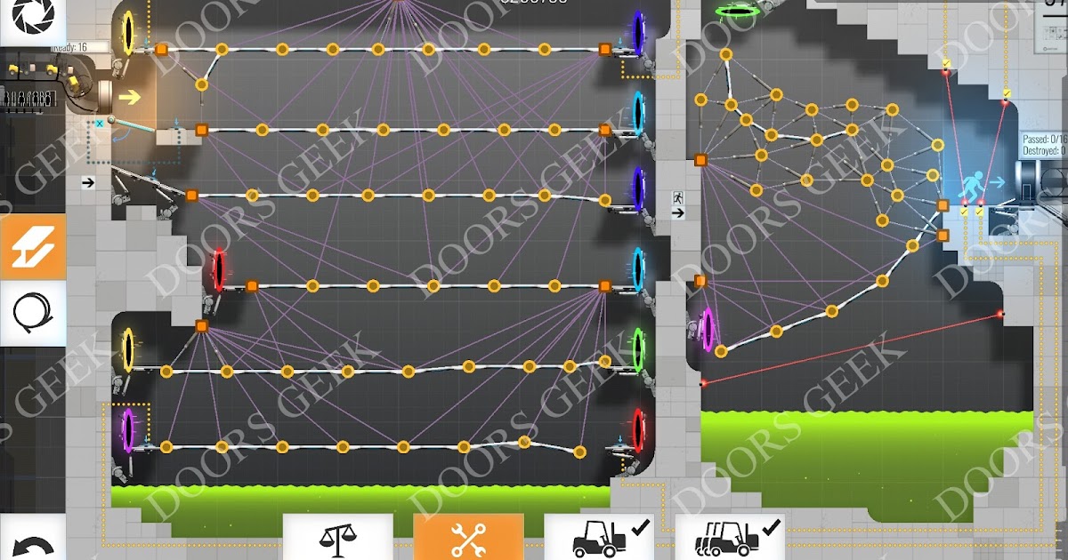 bridge constructor portal level 57 convoy solution doors geek cover orange level 57