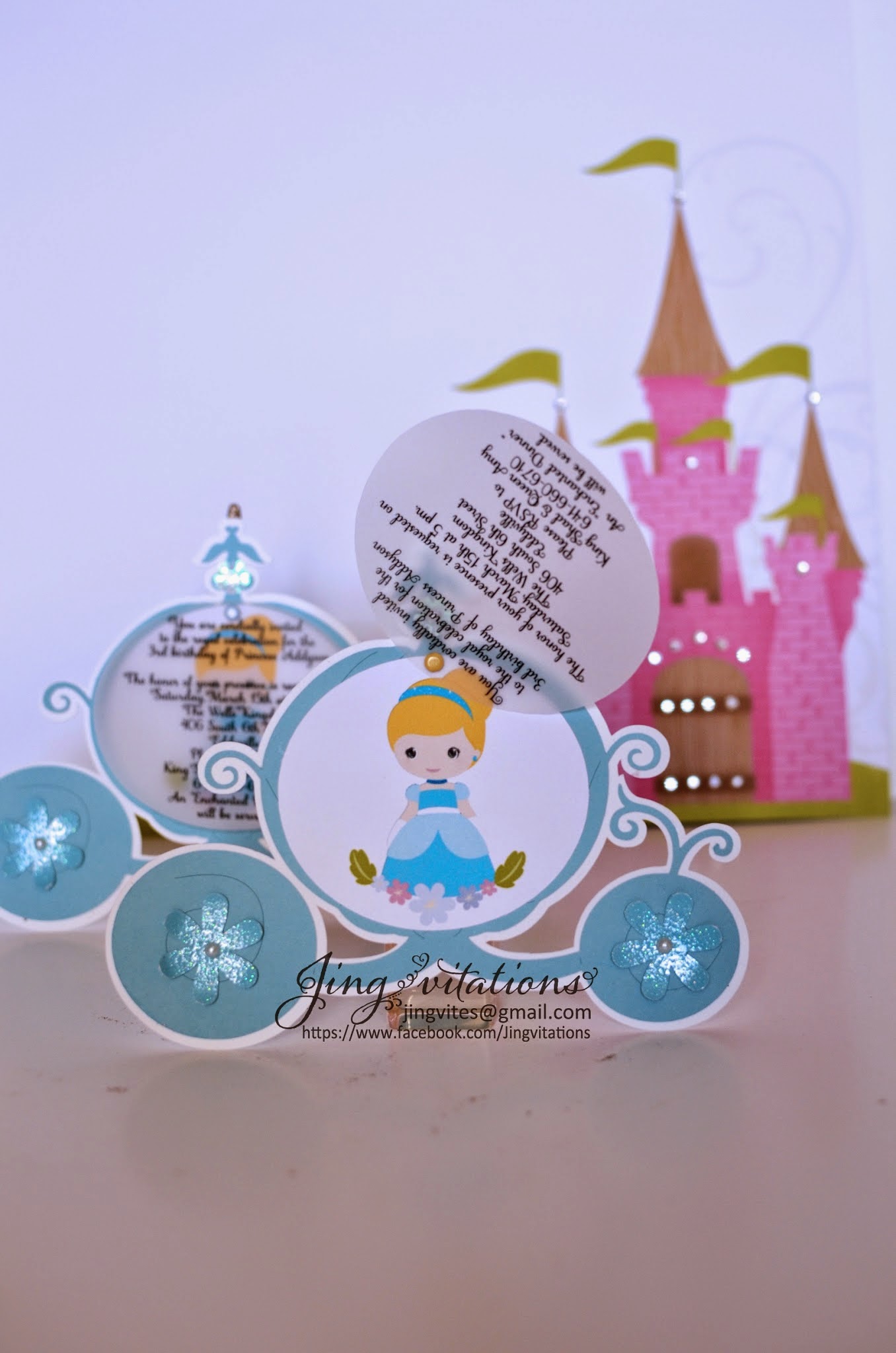 Download 274 Princess Carriage Invitation Template SVG PNG EPS DXF File for Cricut, Silhouette and Other Machine