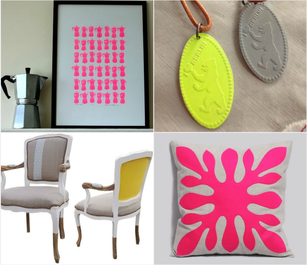 In Colorful Waters Handmade Finds Pops of Neon