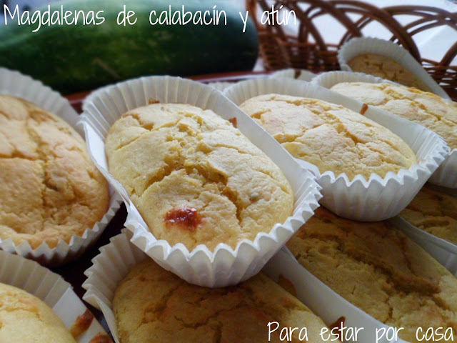  <strong>Magdalenas</strong> "sin <strong>huevo</strong>" de calabacín con atún 