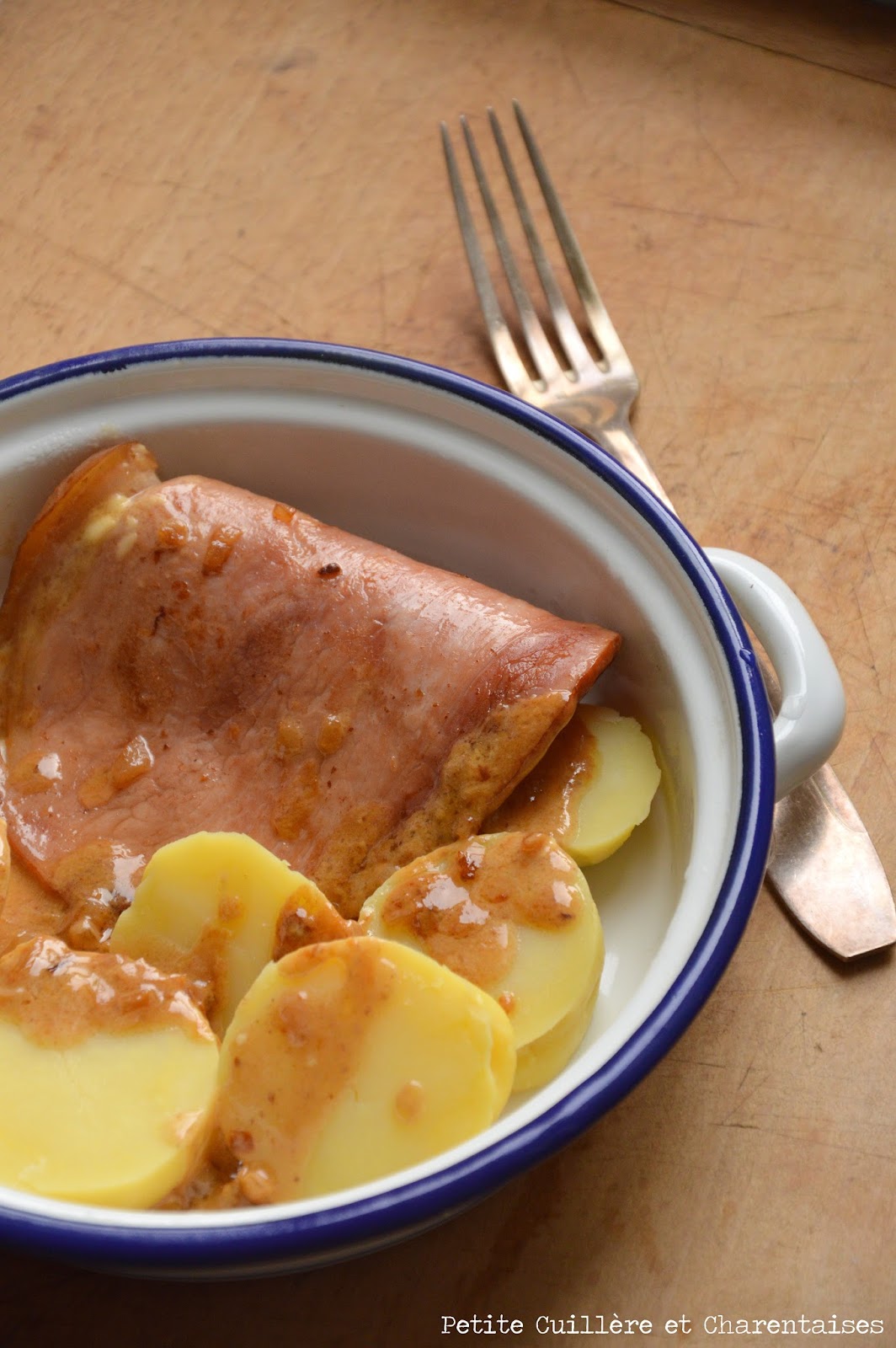 Petite Cuillère et Charentaises Jambon braisé au Cidre {Normandie}