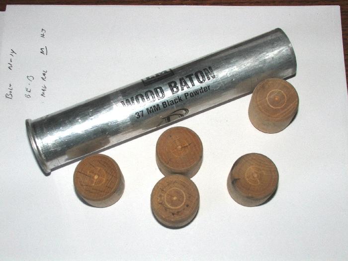 on target shooter nz British Army "Rubber Bullets" & BATON ROUNDS