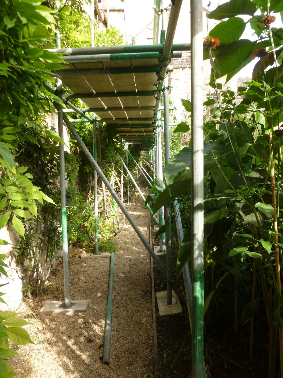 Worcester College Gardeners 2009-2018: Scaffolding, A Huge Structure ...