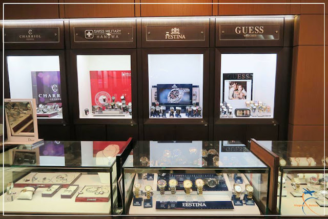Joias, relógios e óculos de luxo no 1º andar da Monalisa
