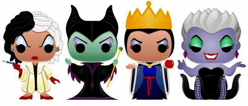 Disney Villains Paper Toys In Funko Pop 