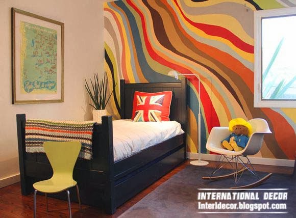 How To Paint Stripes On Wall 20 Ideas And Designs Wavy Painted Stripe Walls